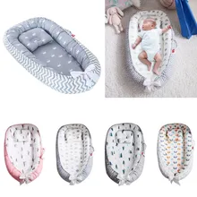 Складная детская кровать для путешествий, мягкая моющаяся Подушка для сна для новорожденных, детская кроватка