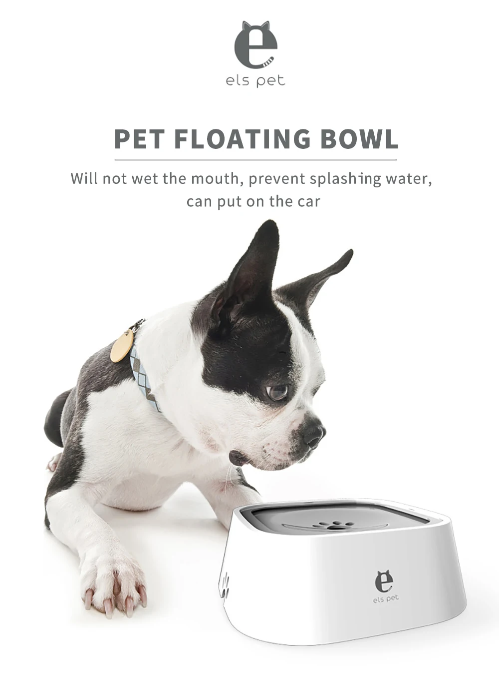 Dog Water Bowl Portable Car Floating Bowl No Dripping Splash-Proof Water No Wet Mouth Pet Bowl Healthy Non-Toxic Pet Bowl