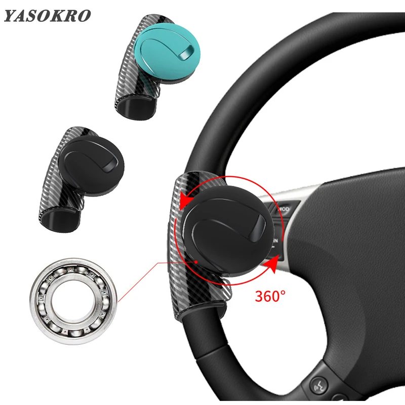 Assistant Steering Wheel Knob with Power Ball Handle Universal Fit Suicide Spinner Accessory with A Comfortable Grip for Car lebogner Steering Wheel Spinner and Boat Installs Easlily SUV Truck