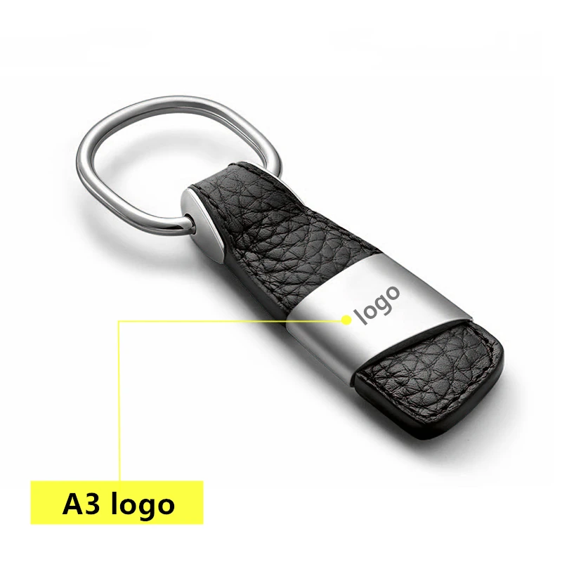 Автомобильный брелок для ключей для Audi A3 A4 B6 B8 B7 B5 B9 A6 C5 C6 C7 A5 Q5 Q7 8P 8V 8L TT 80 100 Q3 A7 S3 S4 S5 S6 чехлы из термопластичного полиуретана - Название цвета: A3