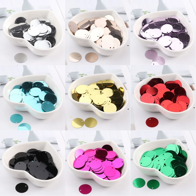 

200pcs/lot Size 12mm Sequin Flat Round Sequins Paillettes Sewing Wedding Craft,Kids DIY Women Garments Accessories