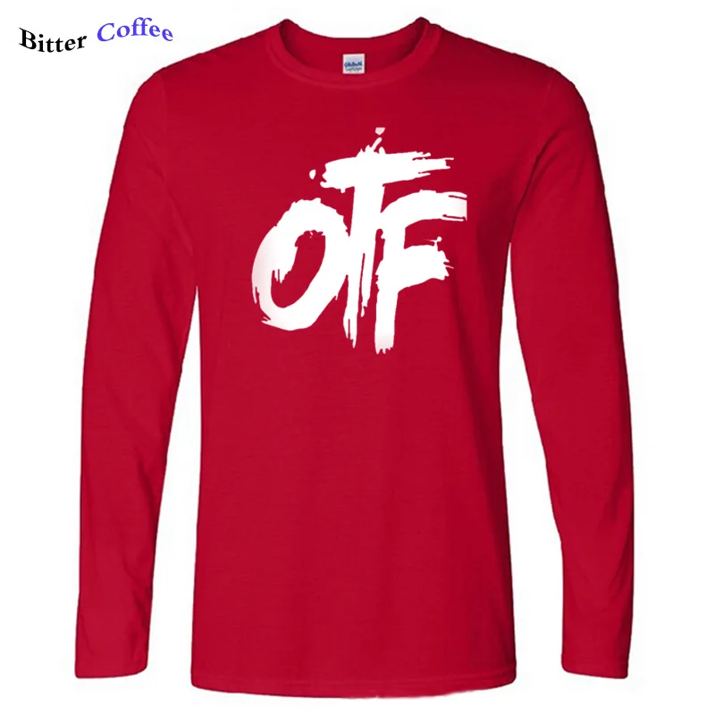 Новая Осенняя футболка Otf Lil Durk OTF, Мужская футболка с буквенным принтом, хлопковая футболка с длинным рукавом, повседневные мужские Забавные футболки размера плюс