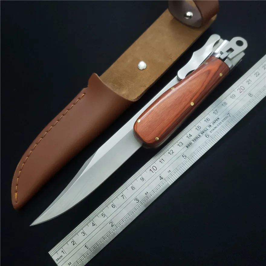 

Gryan Store Force Folding Knives 440C Blade Wooden Handle Outdoor Survival Tactical Hunting Camping Knife Utility EDC Tools