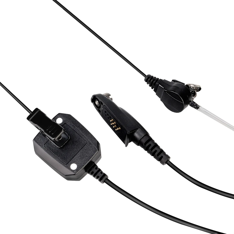 Retevis EA110M 6Pin Stylus PTT Mic Earpiece Covert Air Tube and IP66 Waterproof Headset for GP328 Plus C9086A