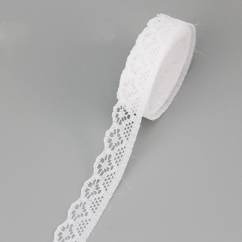 15mm Colour Lace Fabric Webbing Decoration Lovely Gift Packing Material Handmade DIY 20 yards/roll lace fabric lace decoration lace accessories lace sewing supplies lace sewing accessories lace garment accessories chiffon lace fabric