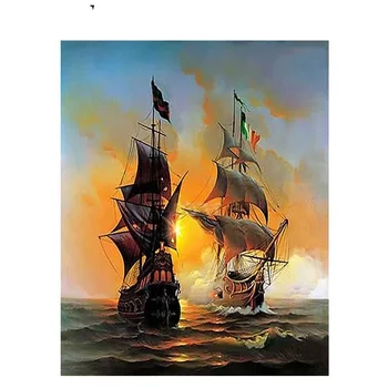 

Battleship Paintings By Numbers DIY Pictures Oil Coloring By Numbers Set Gift Drawing By Numbers Canvas Decor New Arrivals