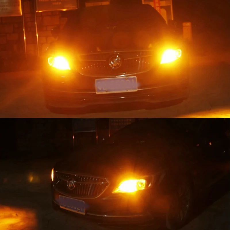 2 шт. PY24W 5200s супер яркий 1800LM Cree чип светодиодный лампы Авто поворотные сигнальные огни автомобиля указатель направления лампы Белый Желтый янтарь