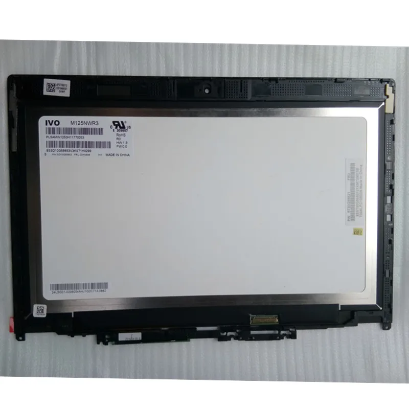 12,5 ''ЖК-экран в сборе для lenovo ThinkPad Yoga 260 01AX903 рамка HD lcd светодиодный модуль 01HY611 01AX917 01AY760 00NY900