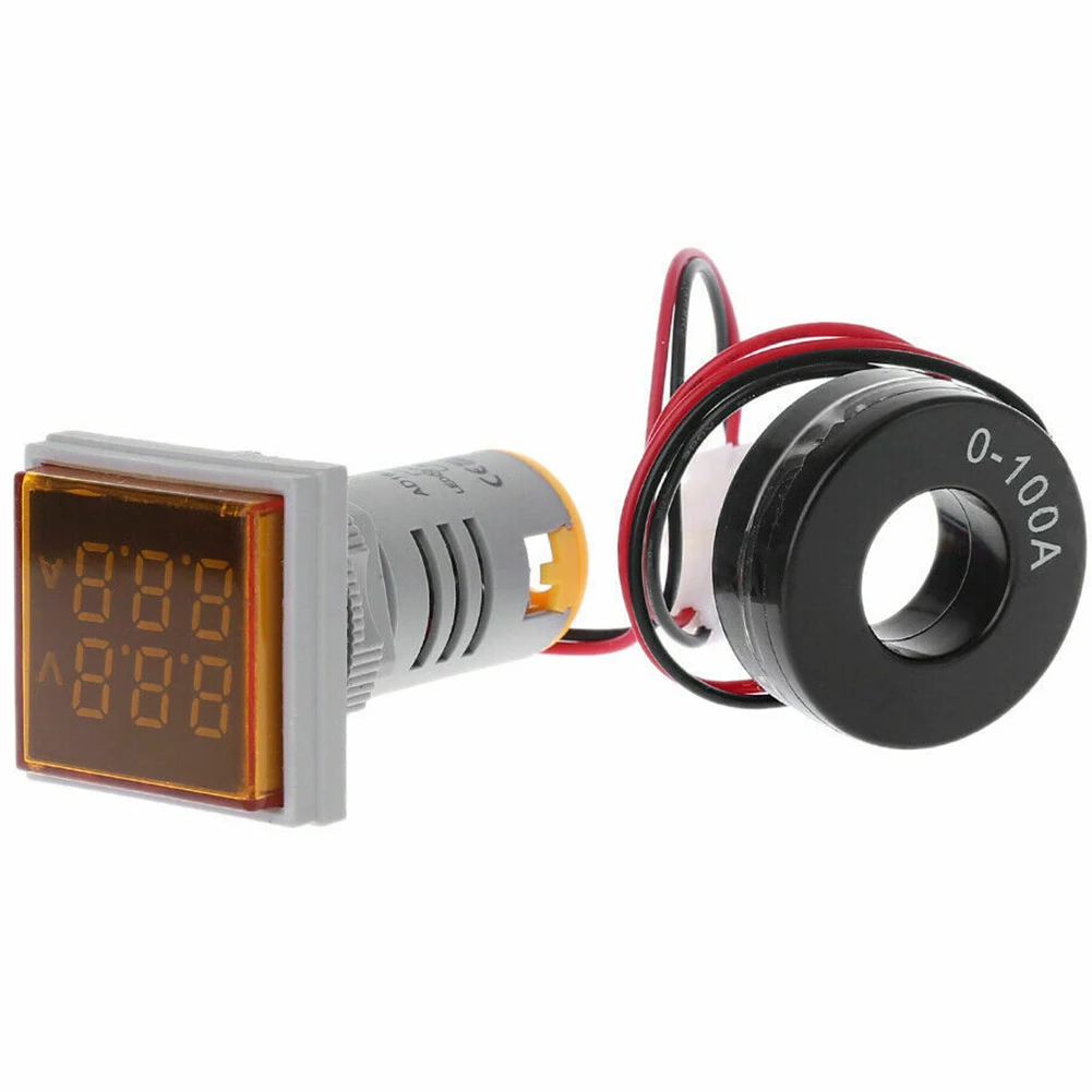 

Square Measurement Repairing Practical Double Tool Durable Accurate Voltage Current Indicator LED Display Electrical Circuitry
