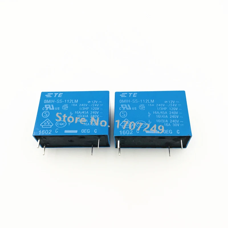 10 шт. TE OEG РЕЛЕ OMIH-SS-112LM 12VDC OMIH-SS-124LM 24VDC группа нормально открытый 4Pin 16A 240VAC