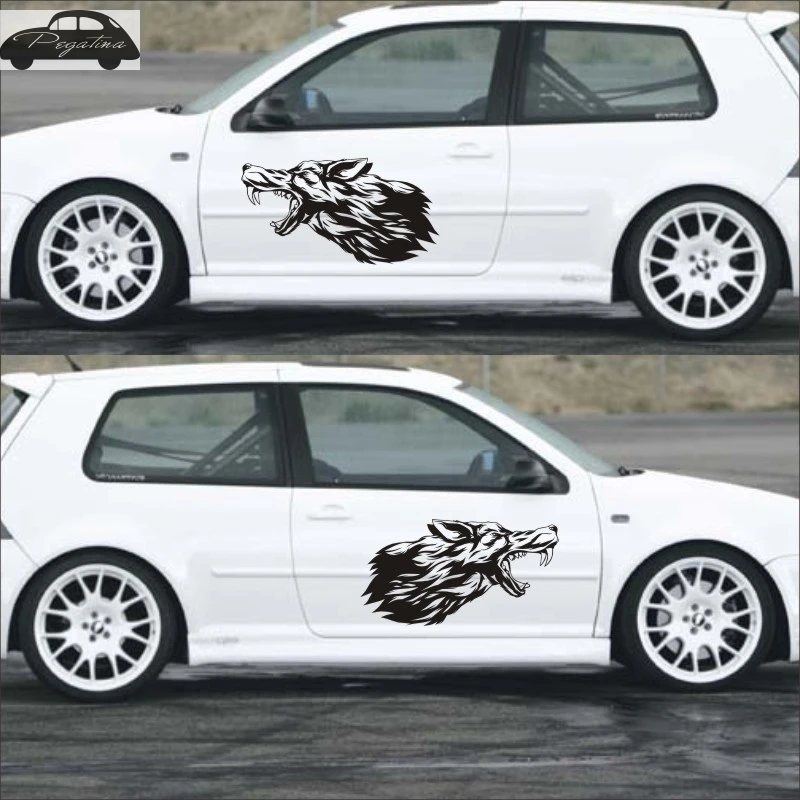 Pegatina Wolf Hunt Lobo Decal Hunting Sticker Hollow Sticker Hunter Car Window Vinyl Decal Cool Poster Motorcycle