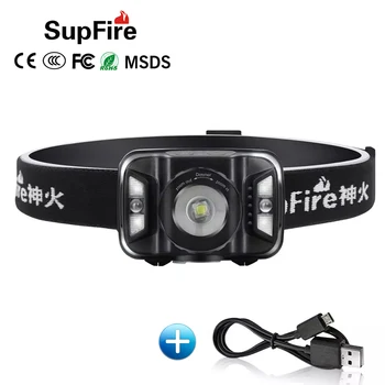 

Supfire HL18 LED Headlamp Zoomable USB Rechargeable Headlight 500 Lumens Ultra Bright Head Flashlight Camping Bicycle Lamp