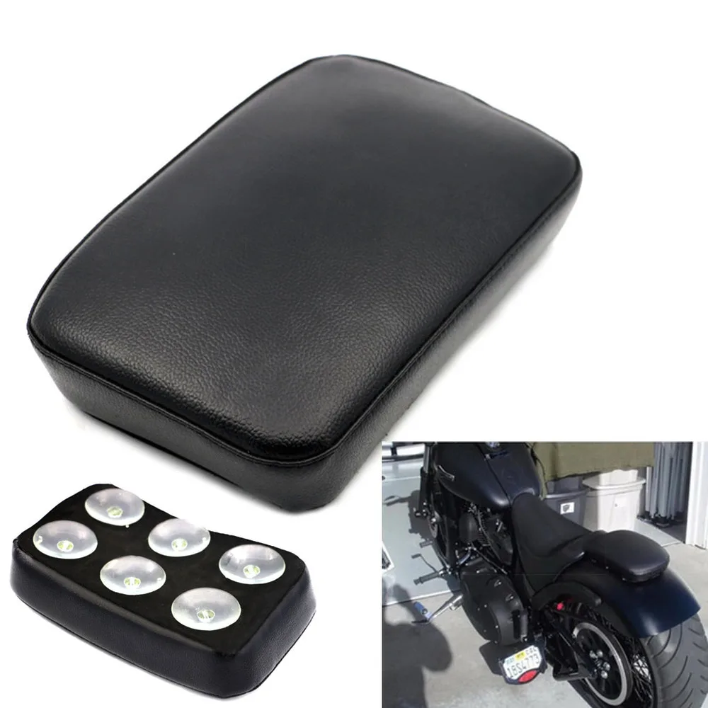 Details about   Motorcycle 8 Suction Cup Rear Pillion Passenger Pad Seat For Harley Dyna Touring