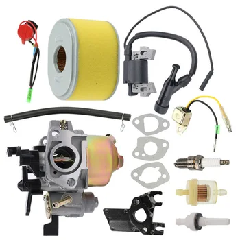 

Set Carburetor Air Filter Oil Pipe Switch For Honda GX 160 Spark Plug Gaskets Bracket Filters Element Kit Tool Parts