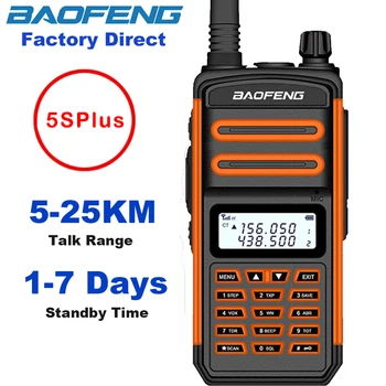 

2020 New Professional Baofeng S5pulg Ham CB Radio Comunicador Walkie Talkie Two Way Radio 5-25km VHF UHF Long Range Portable