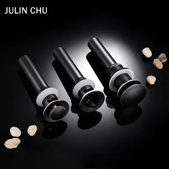 

Oil Rubbed Bronze Basin Pop Up Water Strainer Stopper Brass Bathroom Washroom Vessel Sink Drain Black with & without Overflow