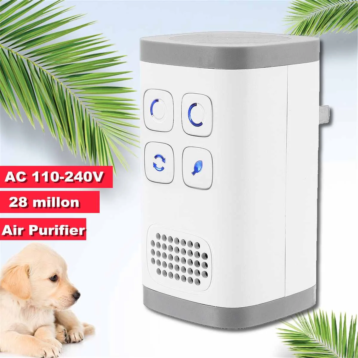 

AC110-240v Air-Purifier Ozone Generator Ionizer Generator FILTER Purification Home Toilet Deodorizer Pet Deodorizer Air Ionizer