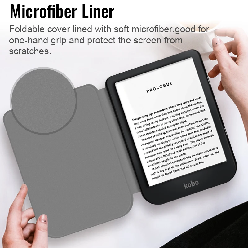 Inteligente para Kobo Nia Ereader 2023 Fino Ímã Despertar Dormir Estojo para E-book Capa Inteligente Sono Leve e Automático Case - Imagem 2