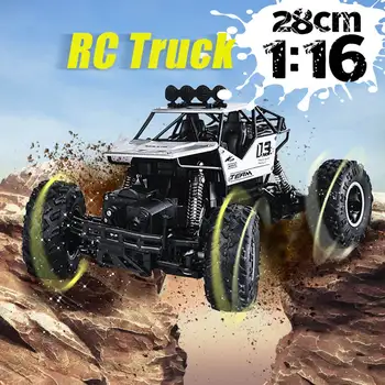 

Large 1:16 4WD RC Cars Updated Version 2.4G Radio Control RC Cars Toys Buggy~High speed Trucks Off-Road Trucks Toys for Children