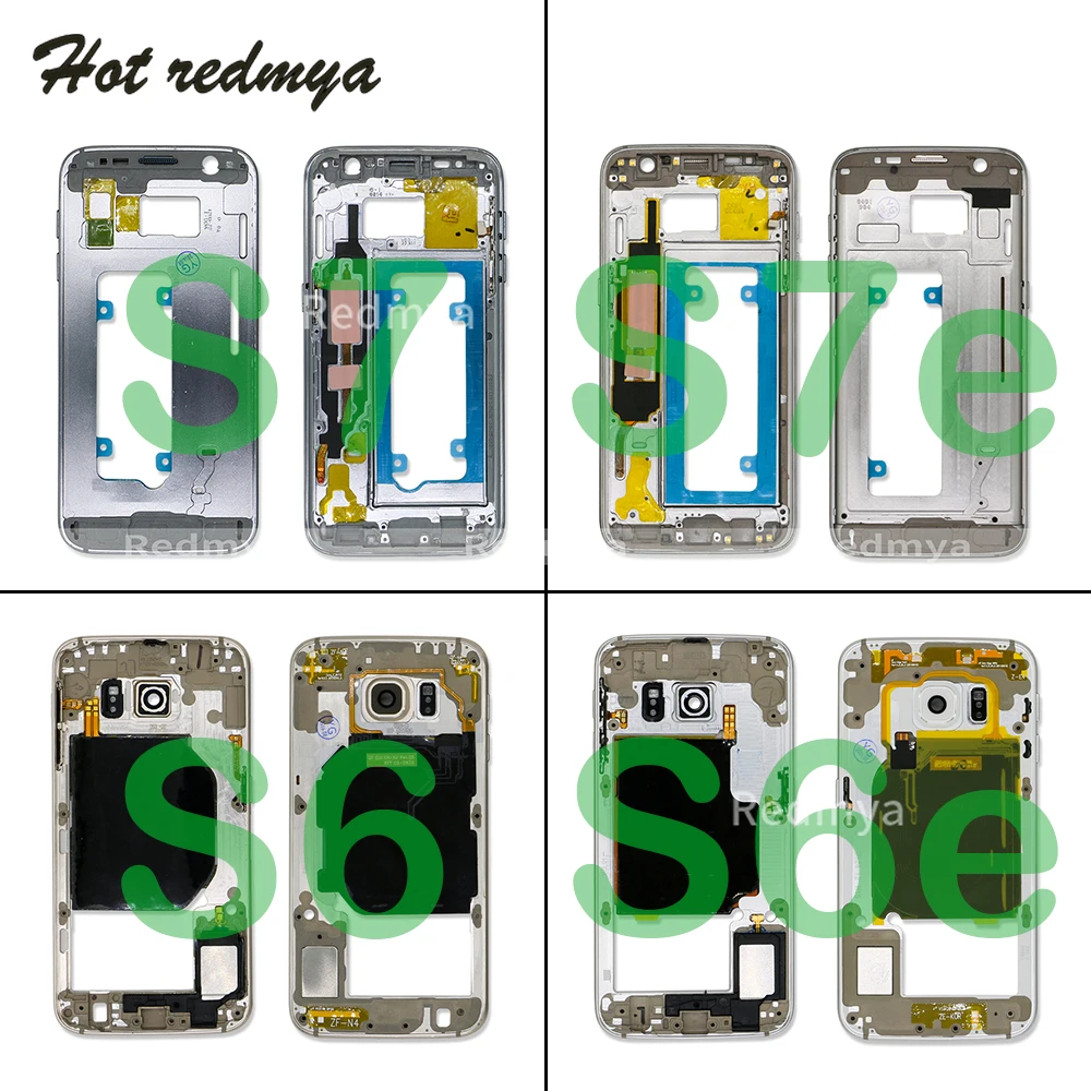 

Middle Frame For Samsung Galaxy S6 Edge G920 G925 S7 Edge G930 G935 Frame Housing Chassis Plate Bezel Replacement Parts
