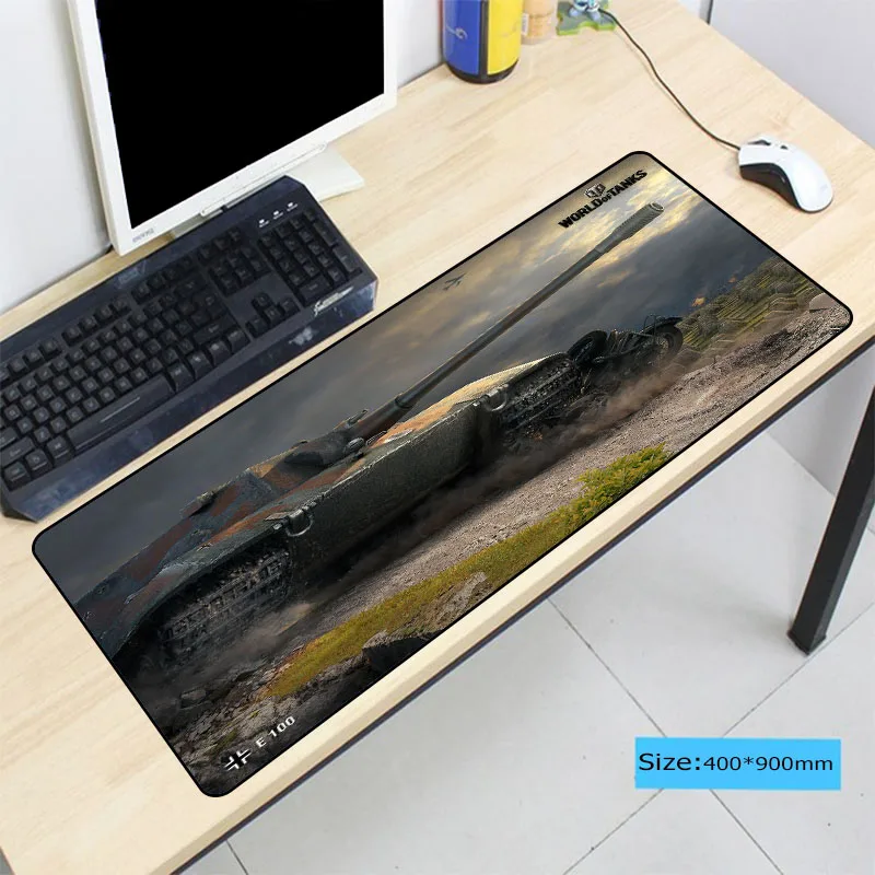  World Of Tanks Large Gaming Mouse Pad Locking Edge Mousepad Speed/Control Mouse Mat For Anime CS GO