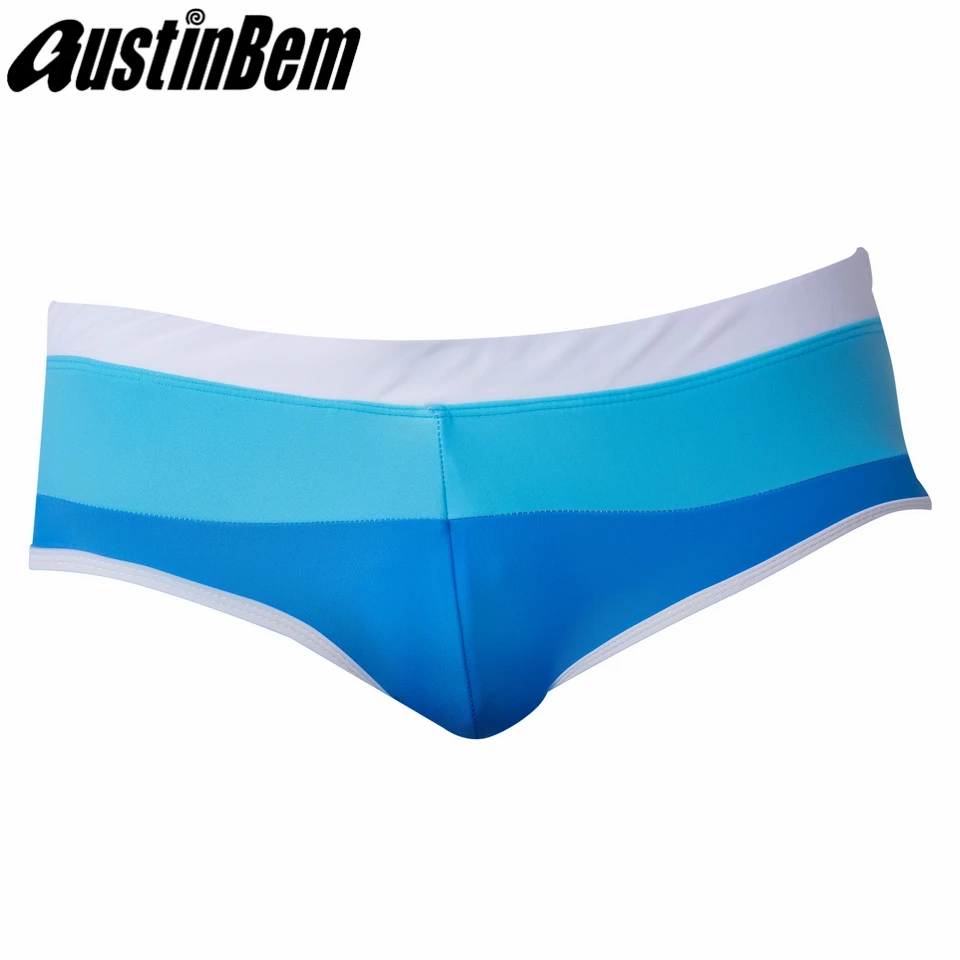 Austinbem, мужские плавки, разноцветные, плавки, купальные костюмы для мужчин, плавки, короткие, Maillot De Bain Homme Zwembroek, боксеры - Цвет: 02