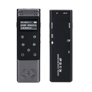 

8G Intelligent Noise Reduction Mini Digital Voice Recorder MP3 Media Player Recording Pen for Business Conference Interview Semi
