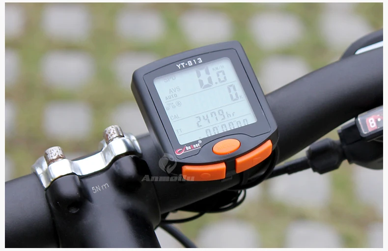 G82 BOGEER YT-813 Велосипедный компьютер велосипед измеритель скорости цифровой многофункциональный водонепроницаемый датчик скорости полный экран подсветка