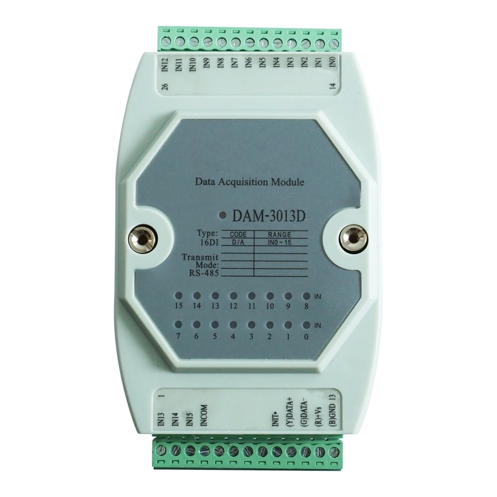 

DIO Switch Acquisition Module 16 Isolated Digital Inputs DAM3013D/DAM3012D