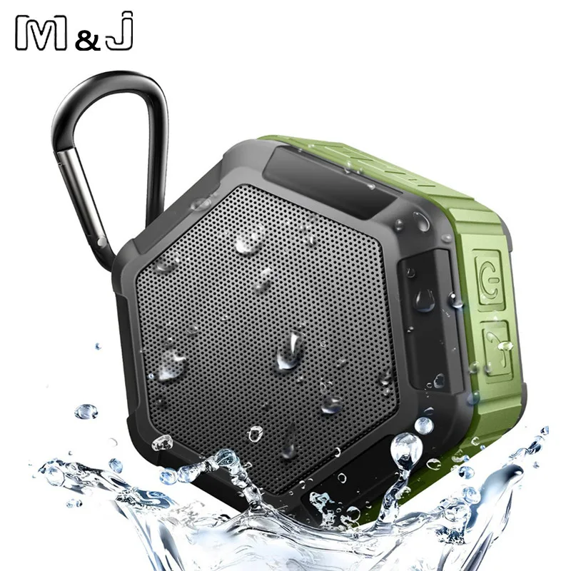 M &amp J IP67 водонепроницаемая Bluetooth колонка мощный сабвуфер мини портативный