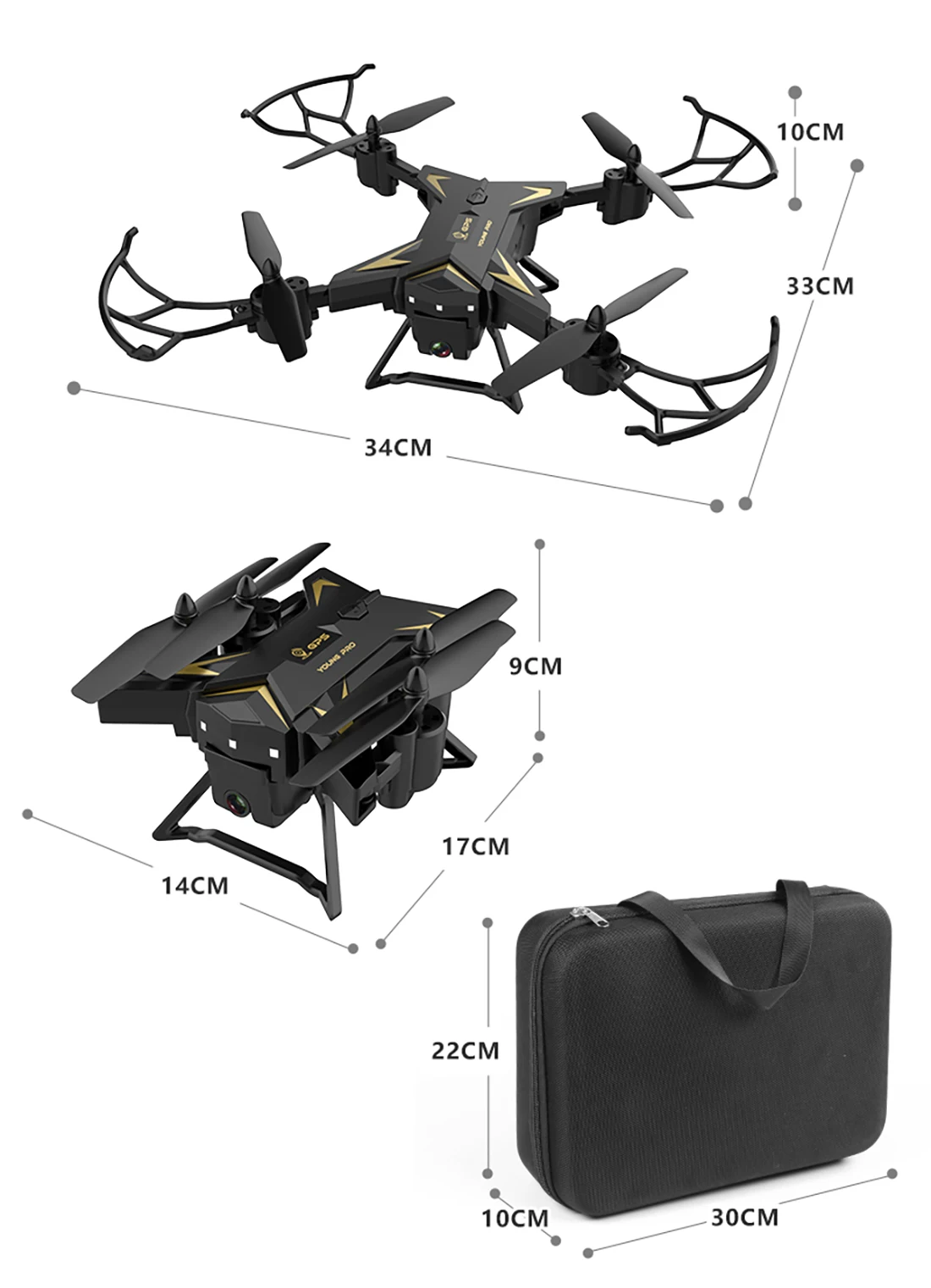 Профессиональный складной gps-дрон KY601G 4K HD камера 5G wifi FPV Дрон светодиодный 2,4G 4CH 1,8 км дальняя дистанция 20 минут полета RC Квадрокоптер