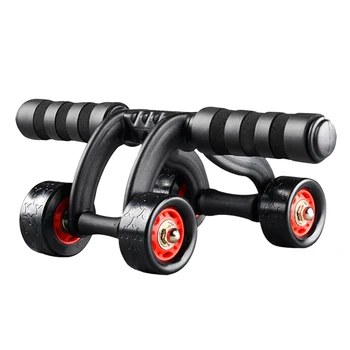 

Exerciser Equipments Gym Training No Noise Fitness Equipment Exercise Four-wheel Abdominal Power Wheel with Mat