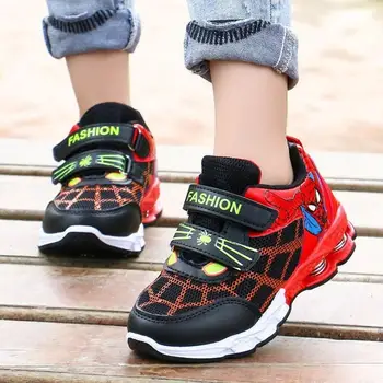 

Disney children's cartoon spiderman boy casual shoes sports shoes non-slip soft bottom breathable student running shoes