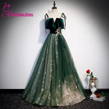 

Vestidos De Gala Tulle Appliques Prom Dresses Long 2020 A-Line Gala Jurken Vestidos De Fiesta Largos Elegantes De Gala