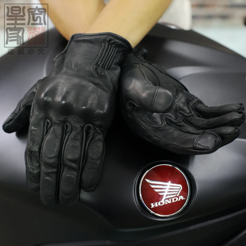 Новая посылка, ретро перчатки из воловьей кожи для мотоцикла harley, перчатки SK