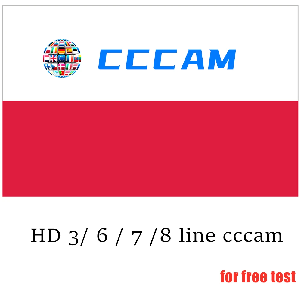 

HD Cccam Europe Spain Portugal Poland Cccam Server Cccam Sky Stable 3/6/7/8 lines ccams for Satellite Receiver DVB-S2