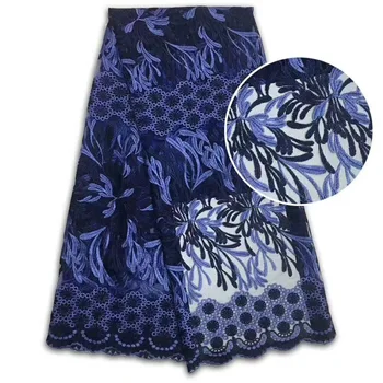 

2019 New style French net lace fabric 3D flower African tulle mesh lace fabric high quality african lace fabric