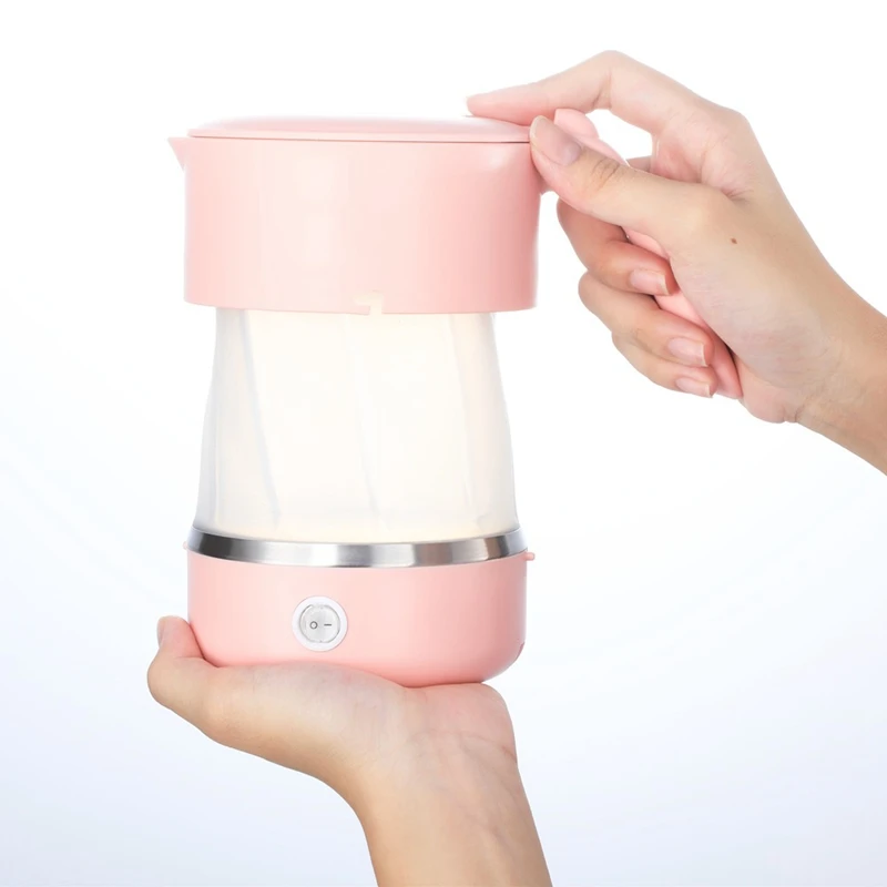 

New Mini Collapsible Portable Electric Kettle 600Ml Baby Silicone Global Universal Home Travel Folding Silicone Boiler Eu Plug