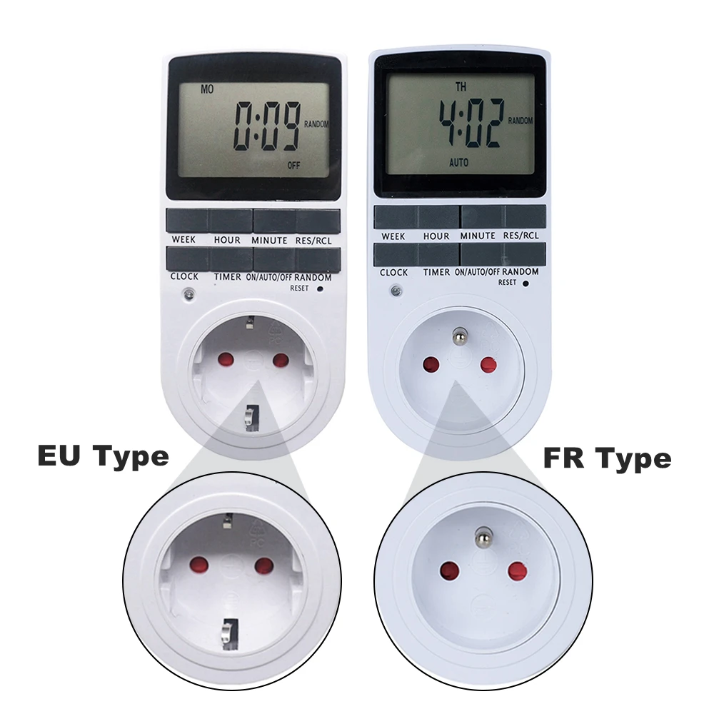 Ketotek Elektronische Digital Timer Schalter EU FR BR Stecker Küche Timer  Steckdose 230V 50HZ 7 Tag 12/24 Stunde programmierbare Timing Buchse -  AliExpress