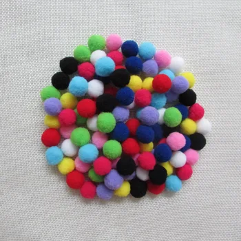 

1000 pcs 2.5 cm Pompom multiple colour Soft Round Pompones Balls Fluffy Pom Pom for Kids DIY Garment Handcraft Craft Supplies