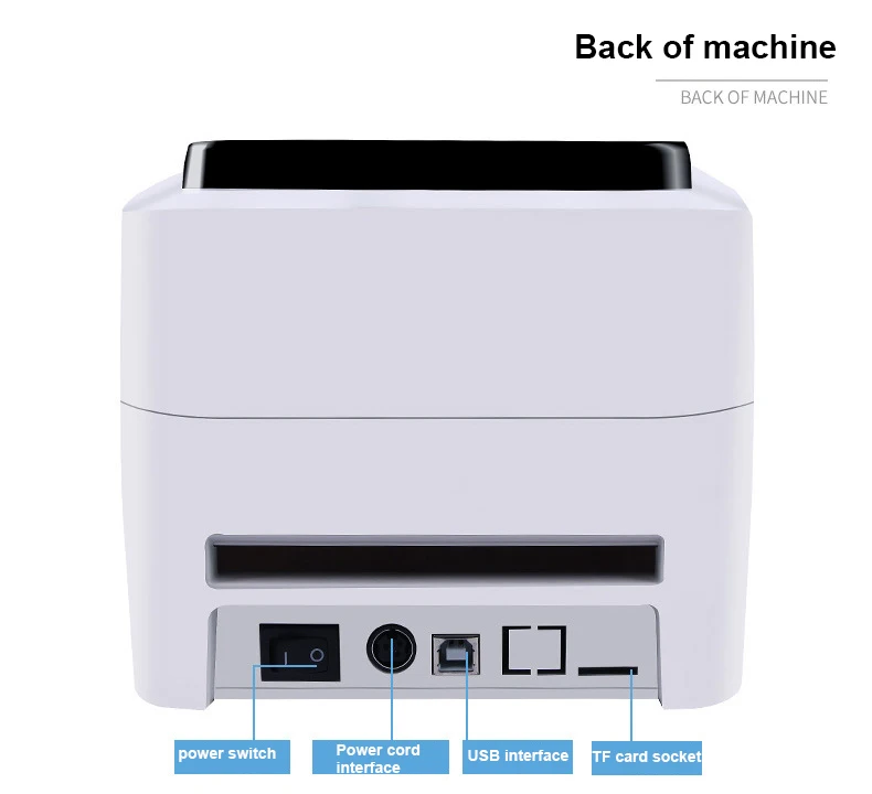 small phone printer Xp-420B Label Printer Thermal Paper Code Can Print Width 20-108mm Label Printer Electronic Package Qr Code Receipt Printing mini printer peripage