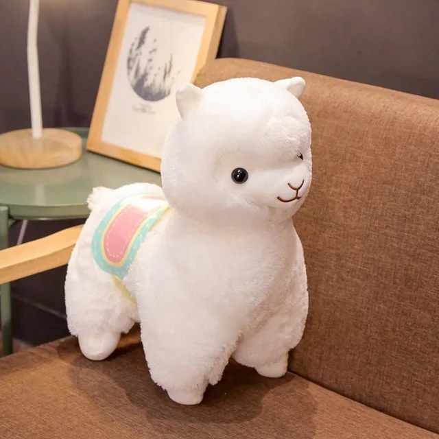 50CM Cute Saddle Alpaca Plush Dolls Toys Soft Plush Alpacasso Alpaca Dolls Stuffed Animal Toy Children Birthday Gift