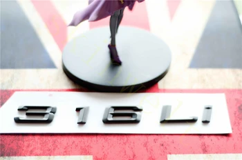 

Emblem Badge Decal Trunk Rear Metal for BMW 3 Series 316i 318i 316Li 318Li Matt Black Chrome Stylish Car Exterior Stickers