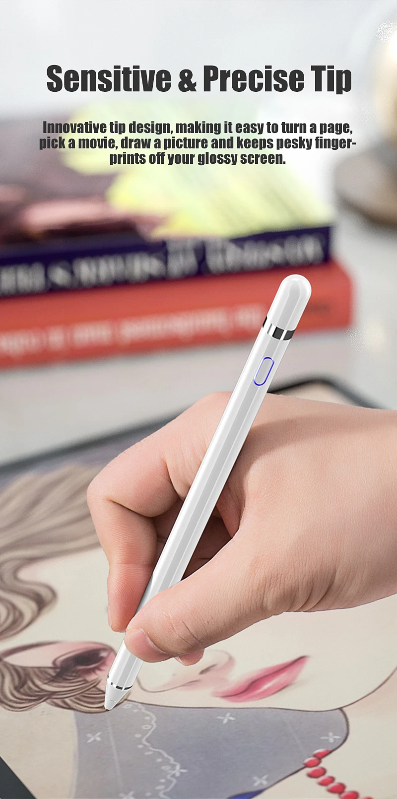Active Stylus Pen Capacitive Touch Screen Pencil For Samsung Xiaomi HUAWEI iPad Tablet Phones iOS Android Pencil For Drawing