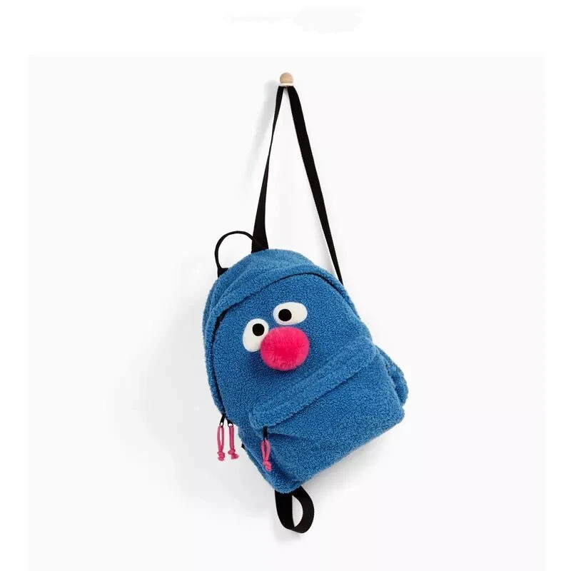 Милый мультфильм Улица Сезам Элмо Моппи Рюкзак Студенческая школьная сумка для женщин Детский рюкзак сумка Mochila Рюкзак Улица Сезам