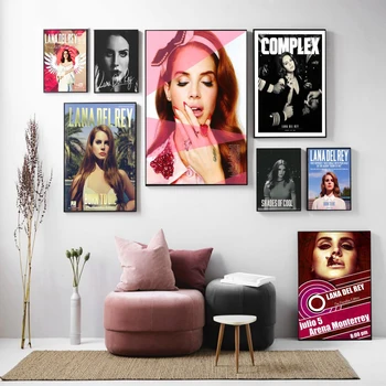 

Home Decoration Wall Artwork Canvas Painting Lana Del Rey Singer Pictures HD Prints Modern Poster Bedroom Modular Decoration