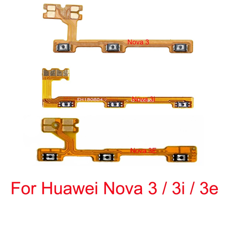 

Switch Power ON OFF Volume Side Buttons Key Flex Cable For Huawei Nova 3 3e 3i Lite Nova3 Nova3i Nova3e Mute Silence Volume Key