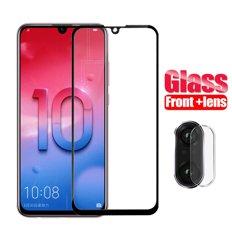 2-в-1 защитный Камера Стекло honor 10 Lite закаленное Стекло Экран протектор для huawei honor 10 10lite honor 10 Стекло безопасности