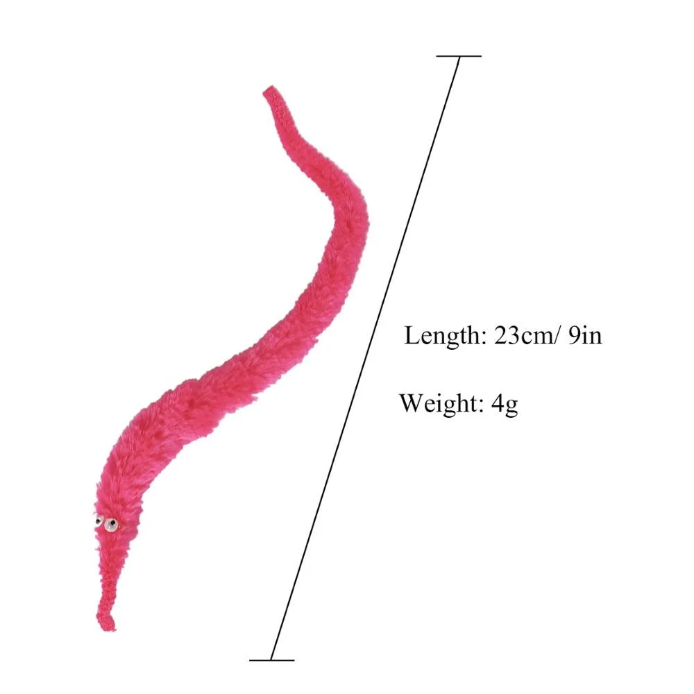 24/64Pcs Worm On A String Fuzzy Trick WormToy Party Favors Bag Fillers Christmas Stocking Stuffer Gifts Assorted Colors For Kids