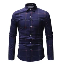 24 стиля, мужская клетчатая приталенная рубашка, новинка, Весенняя фланелевая умная повседневная мужская рубашка с длинным рукавом, высокое качество, хлопок, мужские клетчатые рубашки